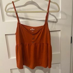 Hollister cropped baby doll tank